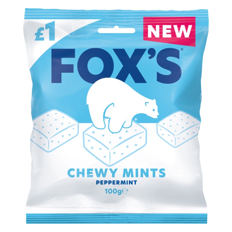 Chewy Mints Peppermint Sweets Fox's 100g